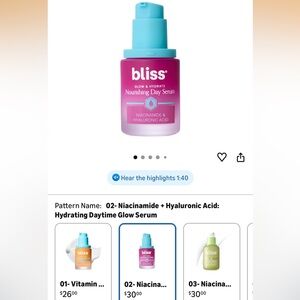 Bliss Glow & Hydrate Serum